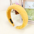 Autumn and winter new sponge headband womens simple solid color hairband candy color wide edge hairpinpicture14